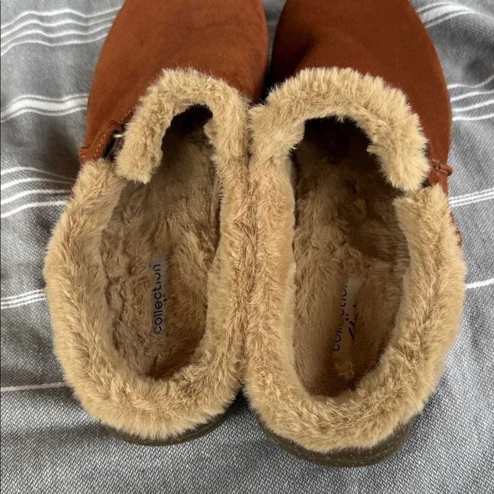 Clarks Women's Roseville Clogs‎ Shoes mahogany suede Size 11 - Picture 4 of 6